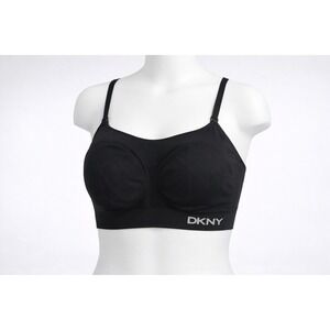 DKNY Sports Bra Women S Black Excellent Athleisure Minimalist DK8426P2